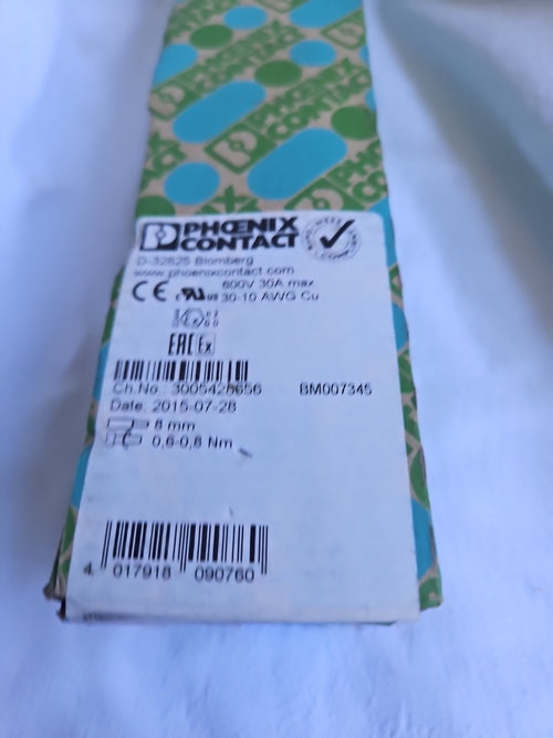 50 x Phoenix Contact UK 5 N UK5N Durchgangsklemme 3004362 Neu/ovp New In Box