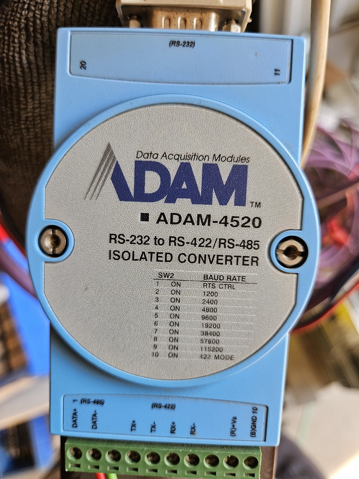 1 x Advantech Adam-4520 Schnittstellenwandler RS-232 bis RS-422/RS-485 Konverter