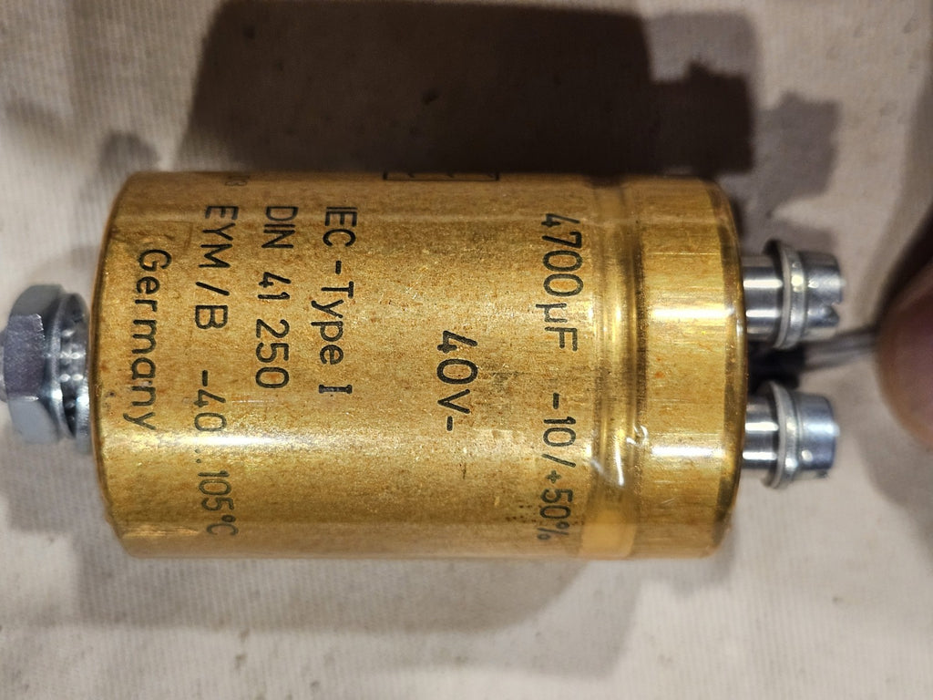 ROE Roederstein Gold 4700µF 40V Condensator, DIN 41 250 EYM/B -40...+105°CTested