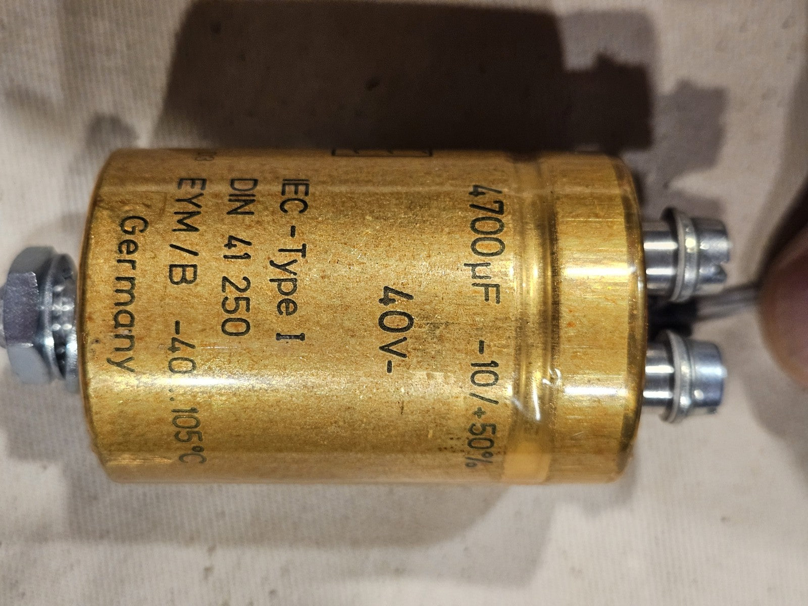 ROE Roederstein Gold 4700µF 40V Condensator, DIN 41 250 EYM/B -40...+105°CTested