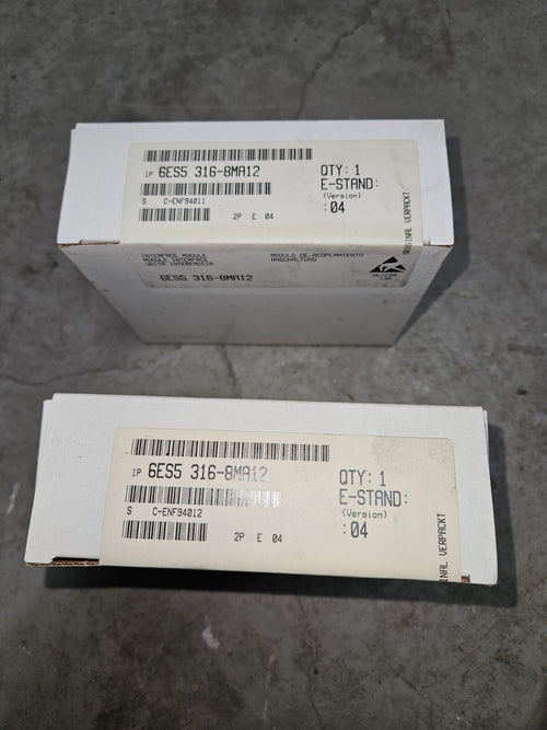 2 x S5 Siemens 6ES5 316-8MA12  (6ES5316-8MA12) Neu/ovp, Sealed, New In Box