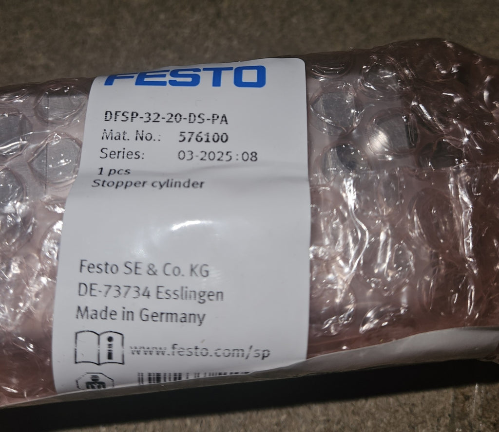 FESTO DFSP-32-20-DS-PA Stopperzylinder 10BAR, 576100 Neu/ovp, New Sealed Unused