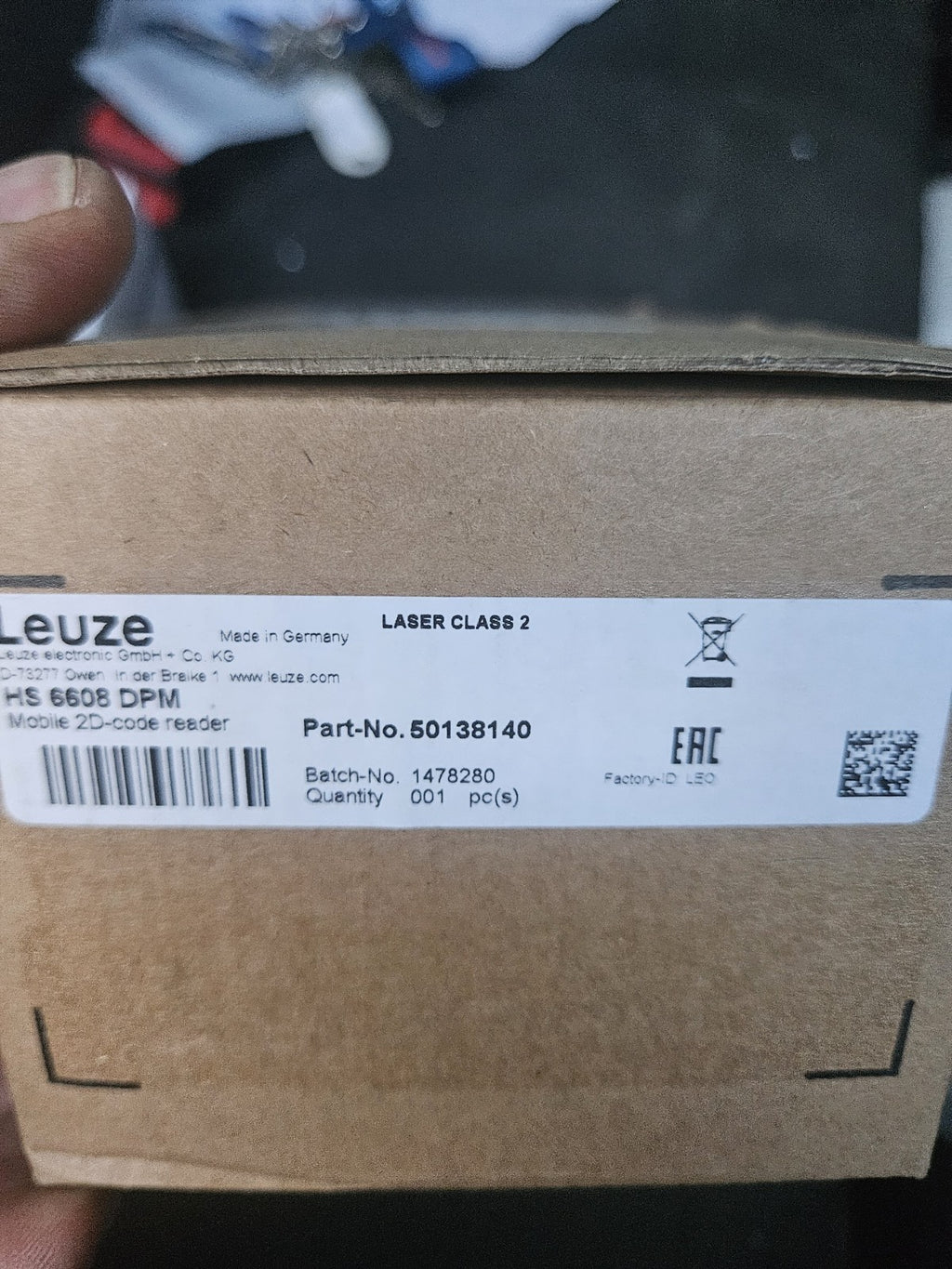 LEUZE HS 6608 DPM / HS6608DPM Scanner (BRAND NEW IN BOX) NEU/OVP Unused,50138140