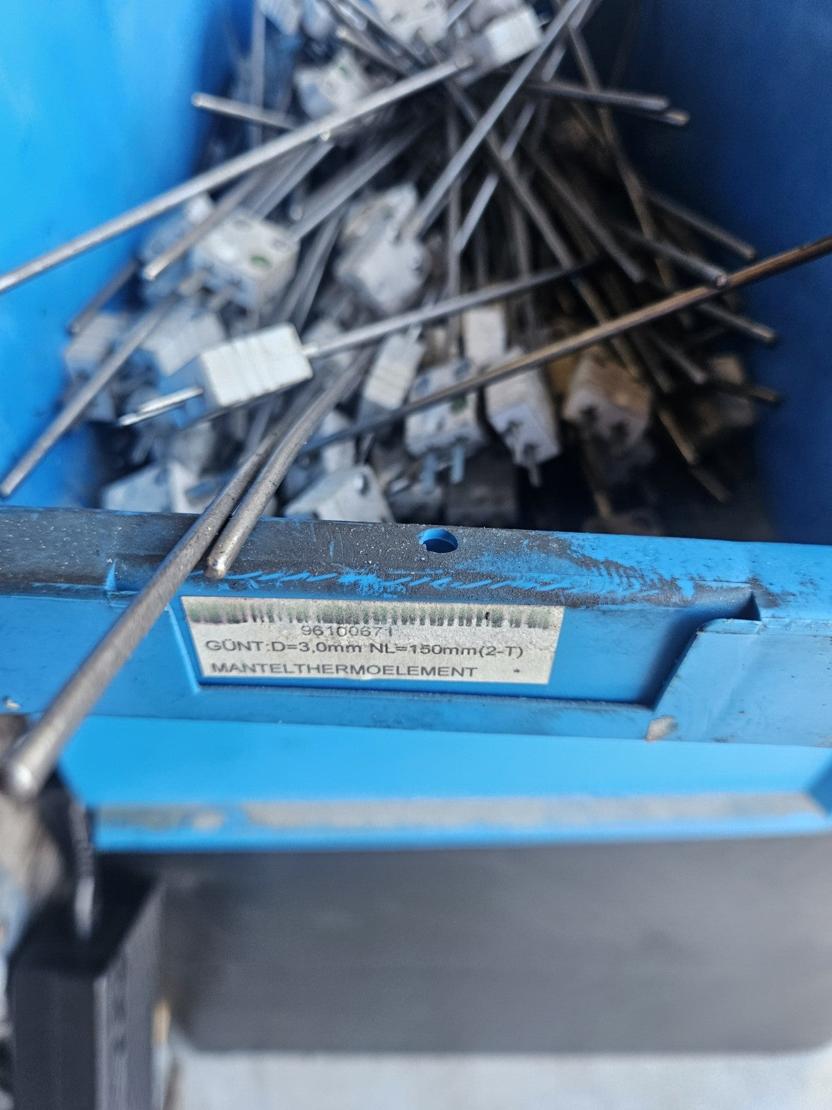 MANTELTHERMOELEMENT NiCr-Ni Typ K bis 1150°C, 16cm, Neu Unbenutzt New Unused