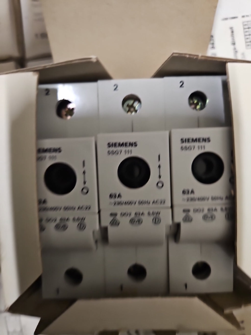 3 x Minized D0/263A, new in Box Siemens 5SG7-111 / 5SG7111 63A Neu/ovp