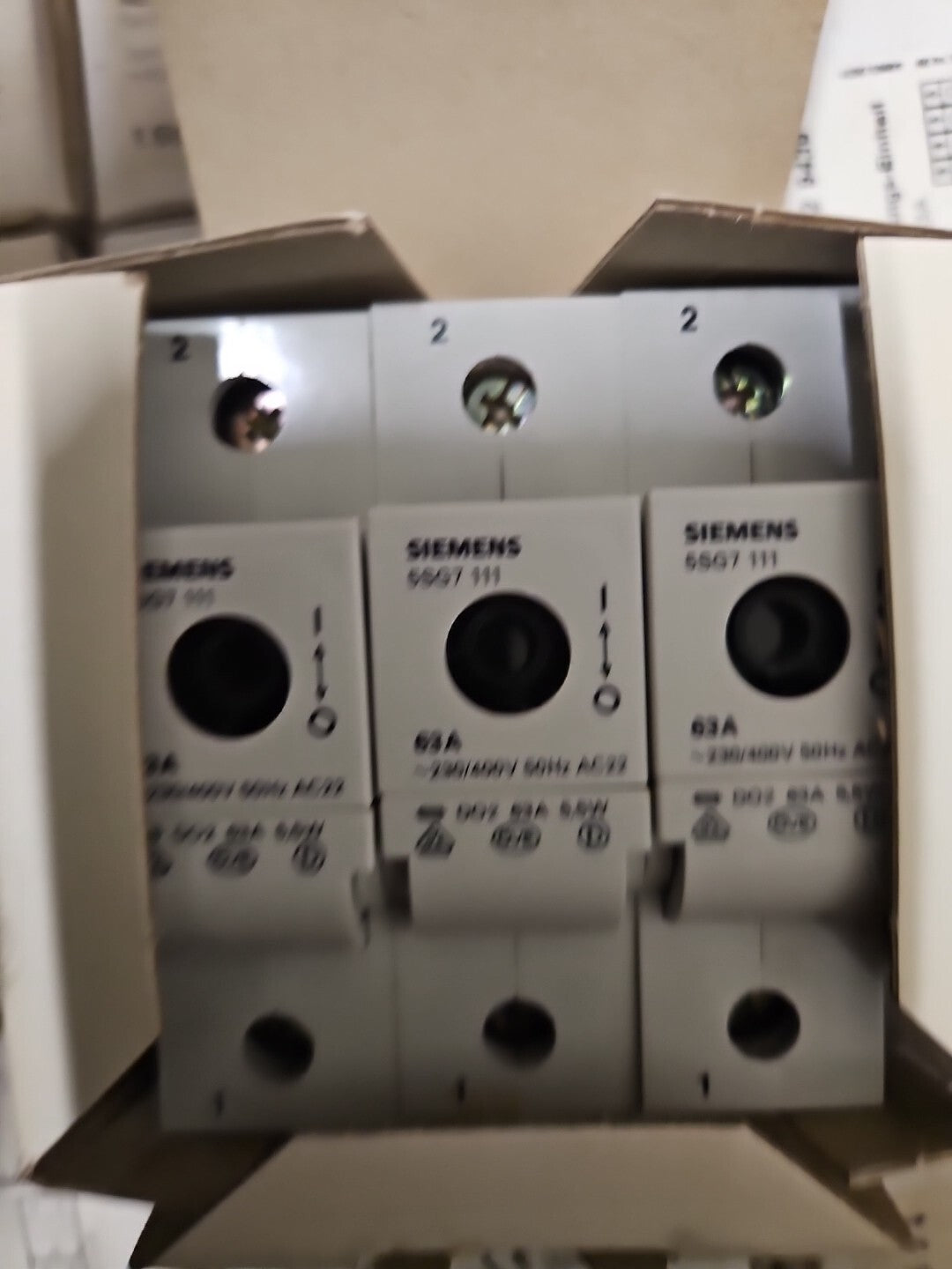 3 x Minized D0/263A, new in Box Siemens 5SG7-111 / 5SG7111 63A Neu/ovp