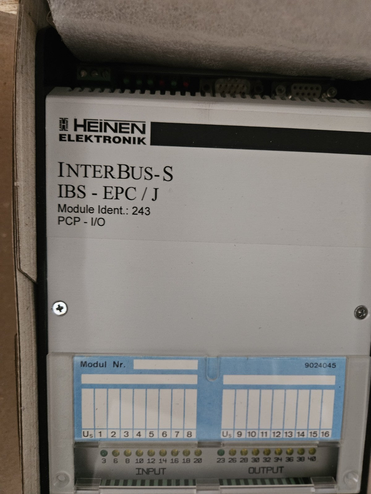 HEINEN Phoenix Contact INTERBUS-S IBS-EPC/J Module Indent:243 PCP-I/O NEU/OVP