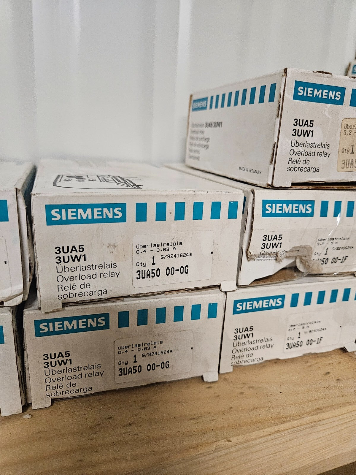 Siemens 3UA59 00-Thermal Delayed Overload Relays new in box, different types neu