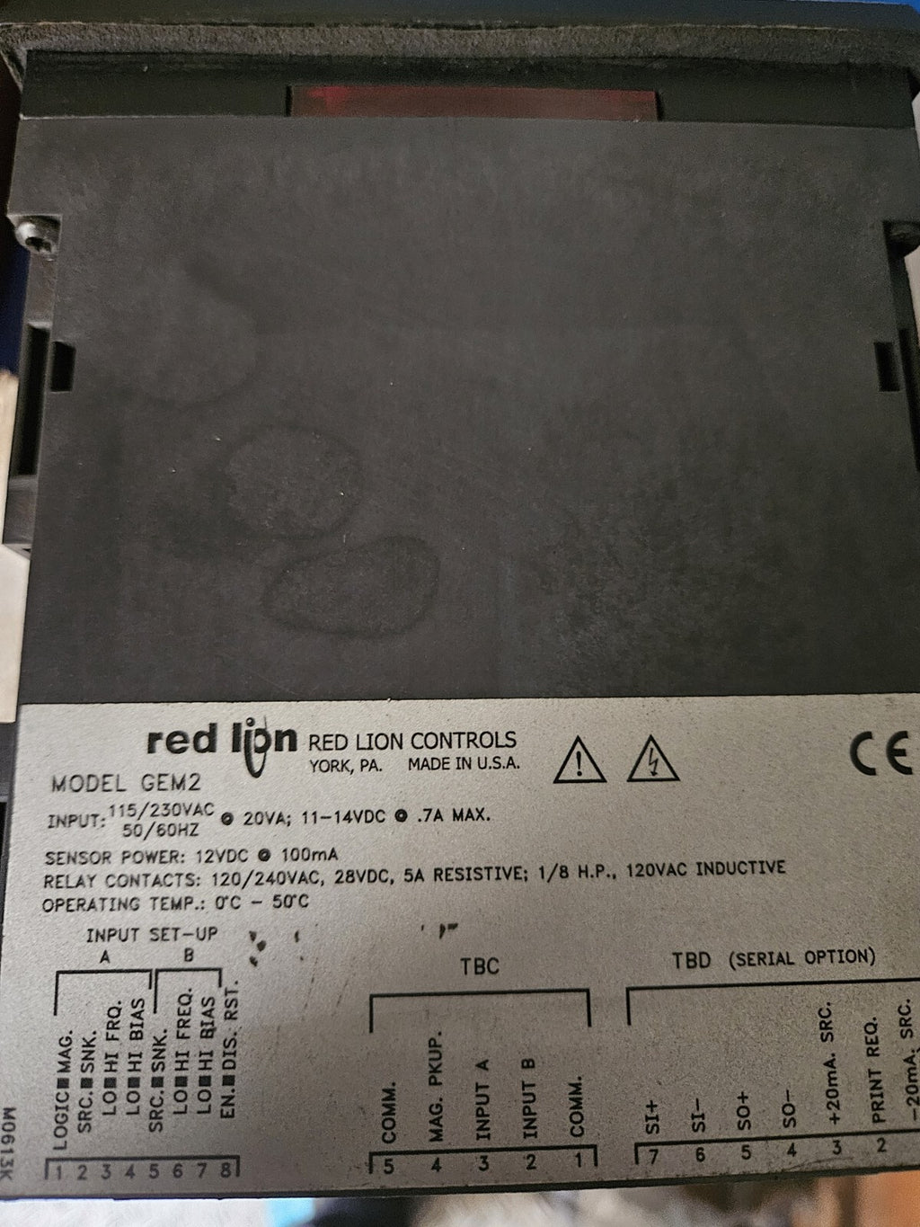RED LION CONTROLS GEM20100 DIGITAL COUNTER MODULE GEM2, New, Neu, Unused, NoS