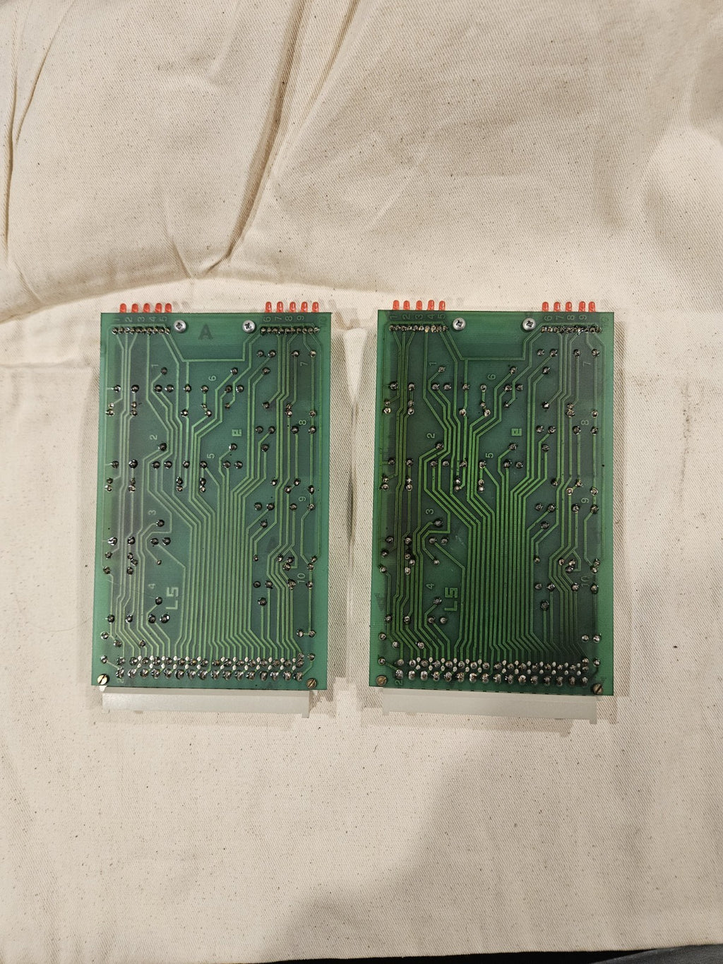 2 x Krauss Maffei Relais Karten, Siemens PC 612 F B1300-F407, R6X2 used,Tested