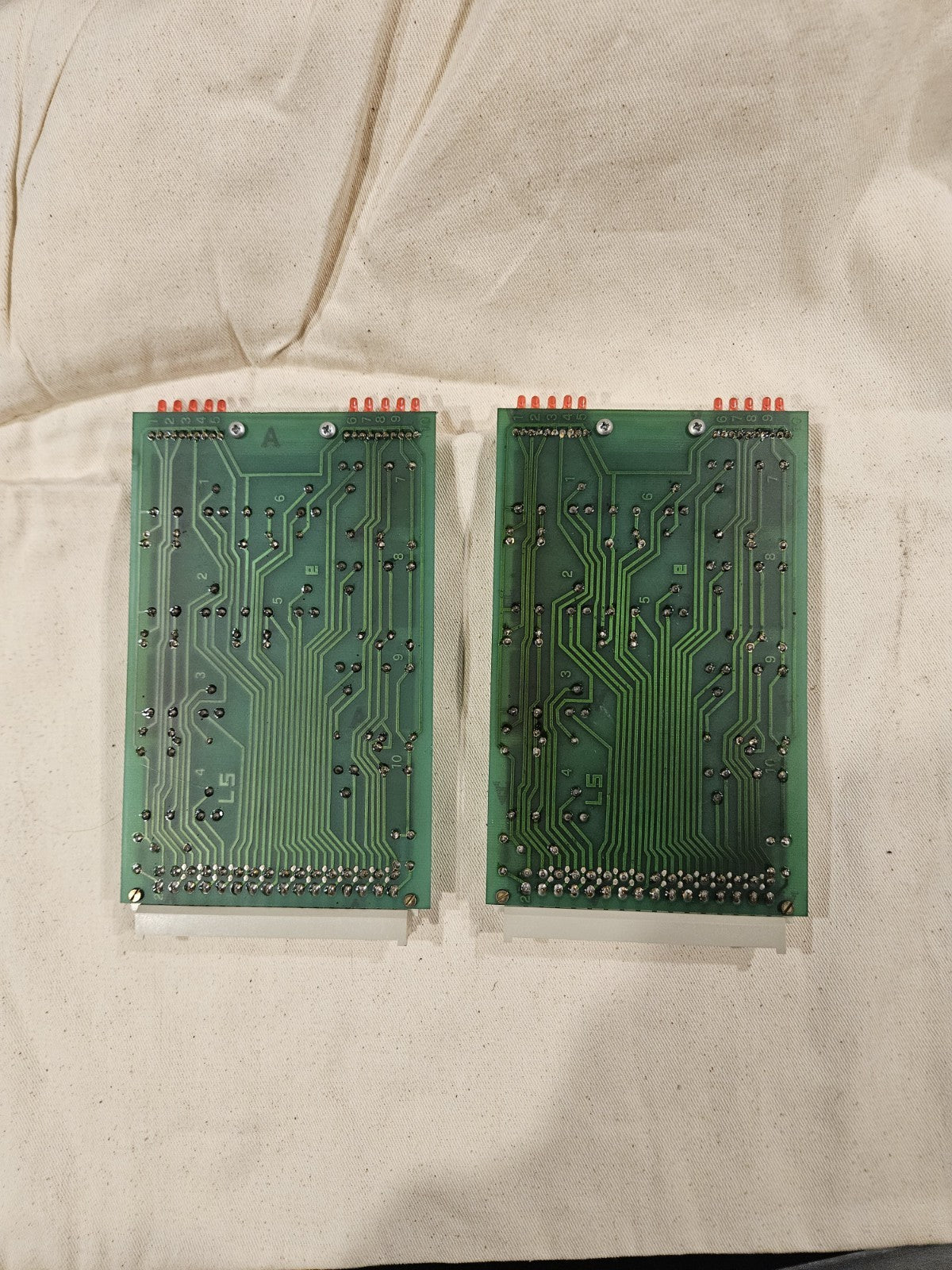 2 x Krauss Maffei Relais Karten, Siemens PC 612 F B1300-F407, R6X2 used,Tested