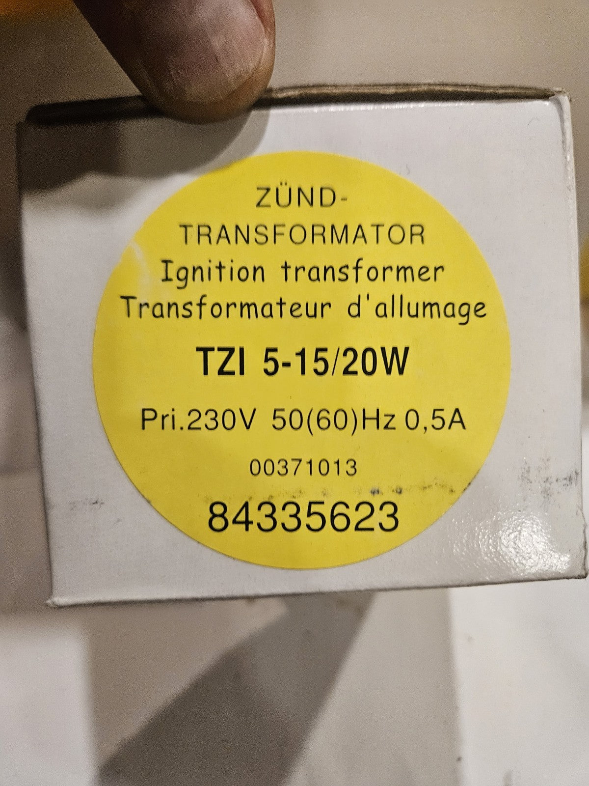 Krom Schroeder TZI 5-15/20W Ignition Transformer Zünd-Transformator 84335623,NEU