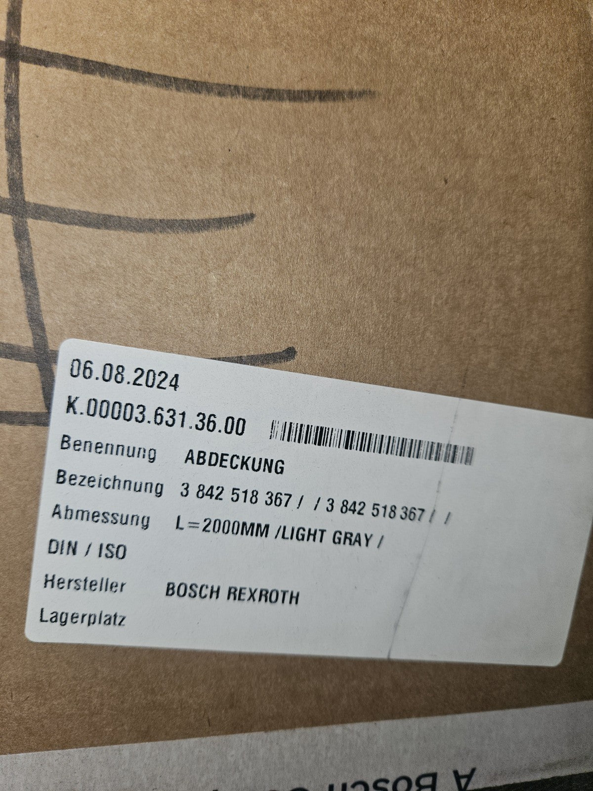 Bosch REXROTH R3842518367  Abdeckprofil 10mm Nut  Kunststoff 2m für Alu Profil