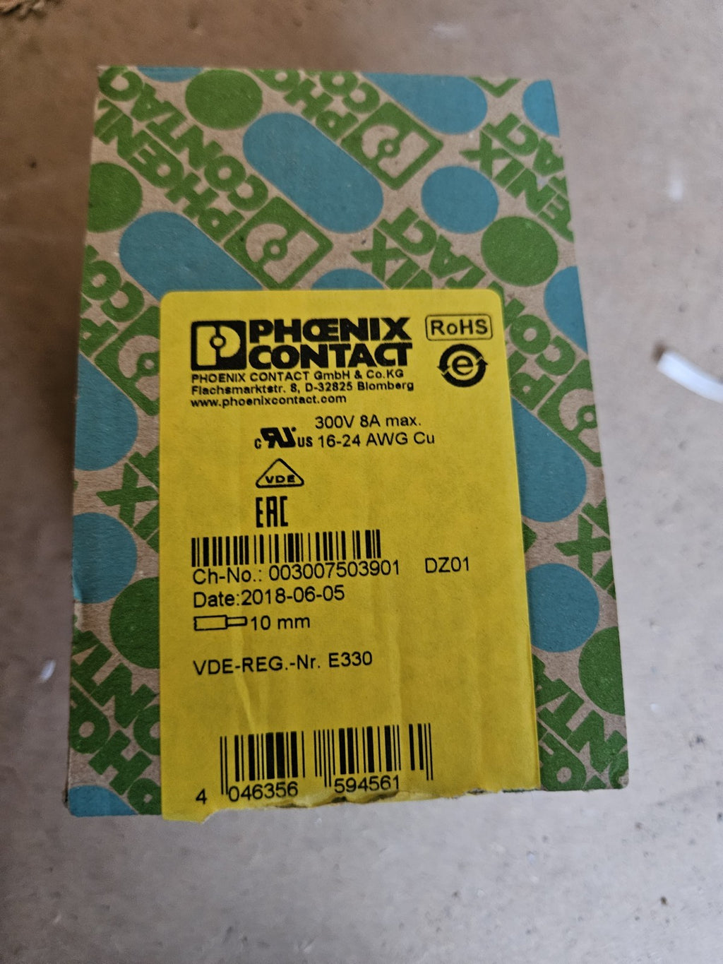 11 x Phoenix Contact 1790506, DFMC 1,5/ 4-ST-3,5-LR PCB connector New Neu Unused