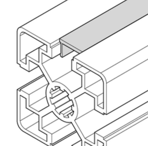 Bosch REXROTH R3842518367  Abdeckprofil 10mm Nut  Kunststoff 2m für Alu Profil