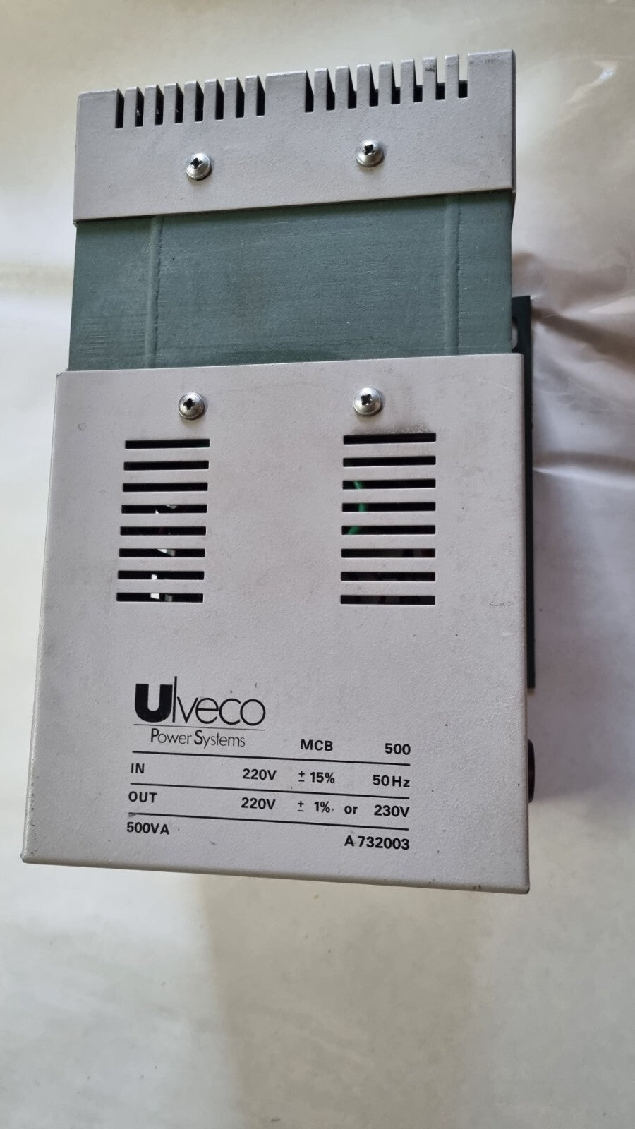 Ulveco MCB 500Power Transformer 230V 50HZ A732003 Stabilisor new old stock