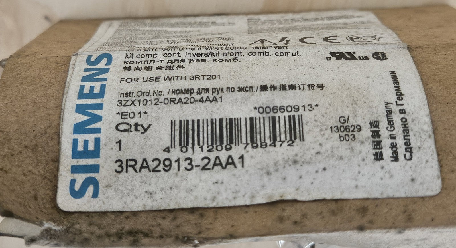 Verdrahtungsbausatz Siemens SIRIUS 3RA2913-2AA1