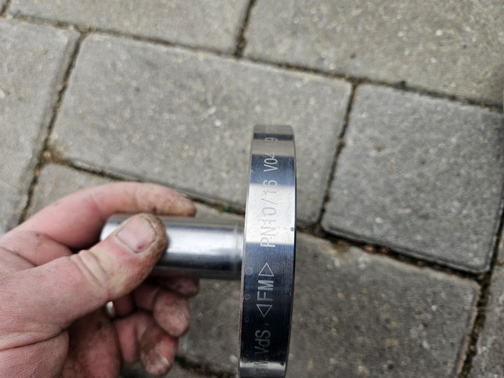 Geberit Mapress Edelstahl Flansch PN 10/16, mit Einschubende, Neu Unbenutzt,INOX