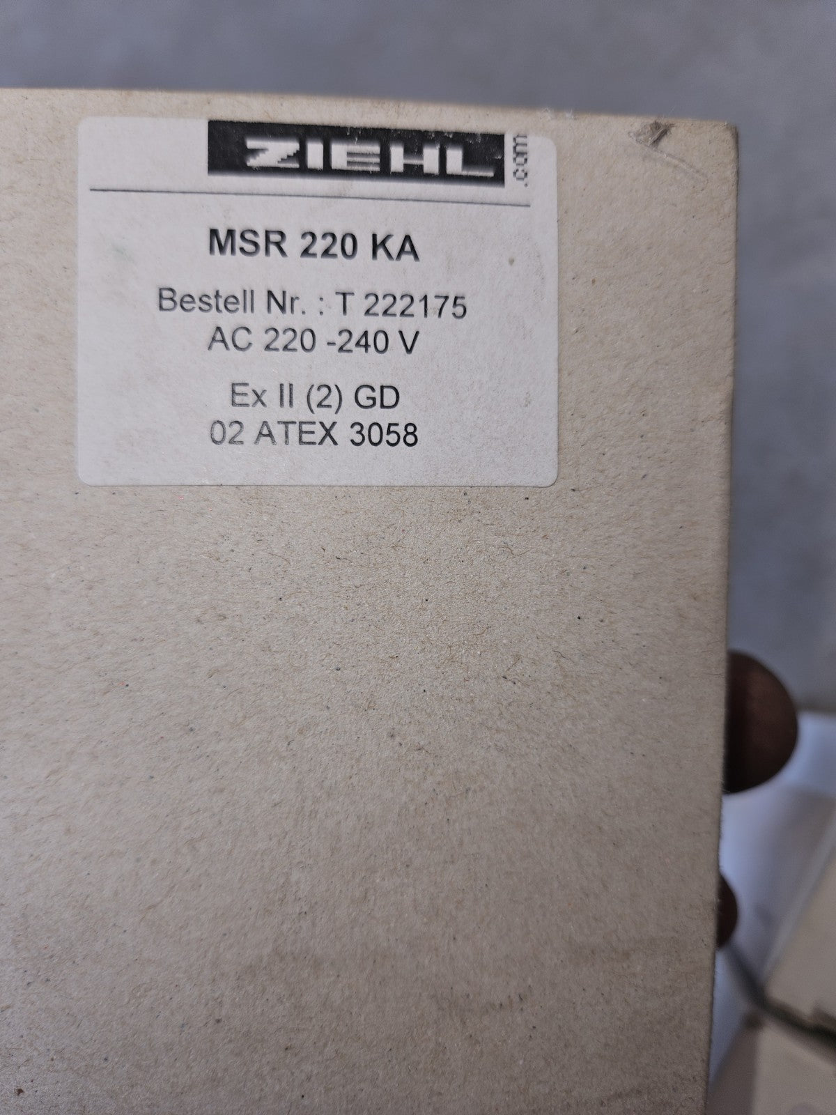 Ziehl MSR 220 KA Kaltleiter-Relais T222171 Motorschutzrelais