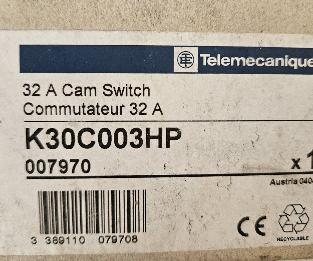 Schneider Electric TELEMECANIQUE Hauptschalter 32A 3-polig K30C003HP Neu/ovp Nos