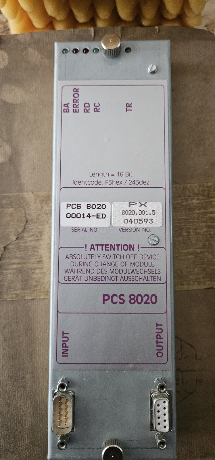 LAUER PCS8020, 00014-ED, PX8020.001.5, 040593, New In Box, Neu/ovp Unsed NOS