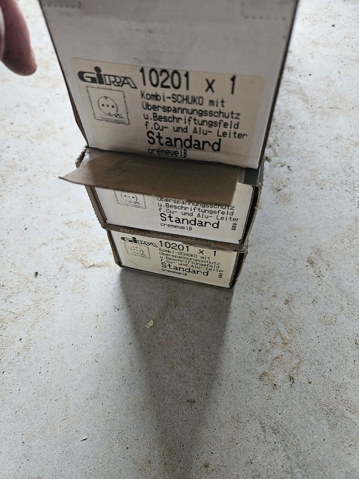 Gira 045127/10201 SCHUKO-Steckd. ÜSS + BSF System 55 Reinweiß Neu/ovp NOS