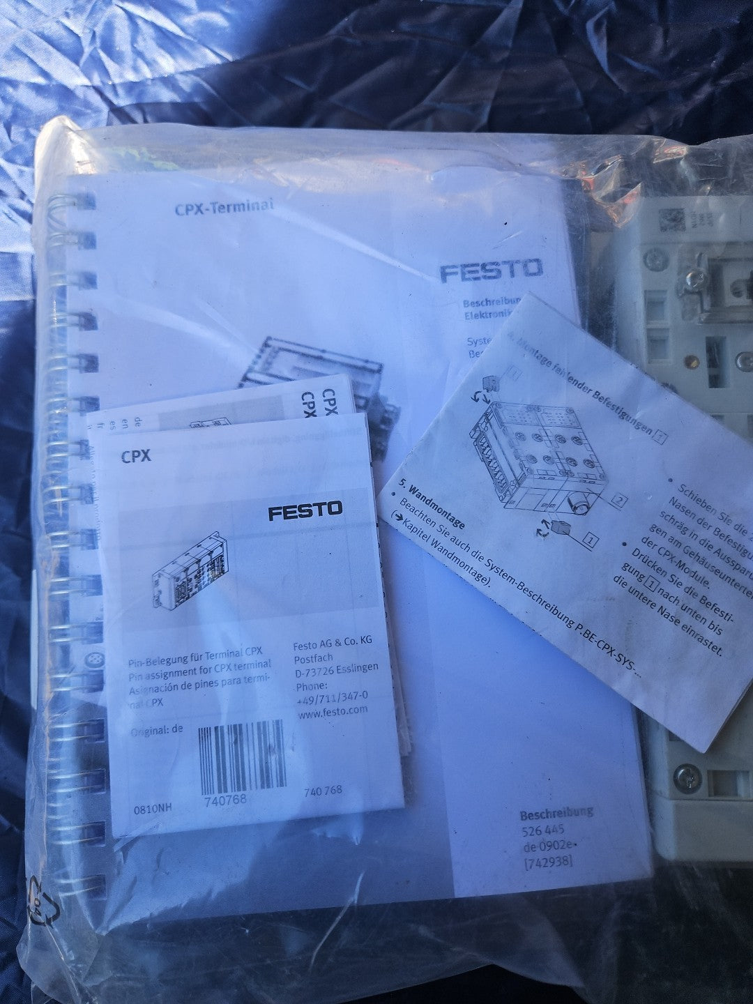 2 xFesto Terminal CPX-CMAX-C1-1 Achscontroller 548932+CPX-FB13 195740 Neu Unused