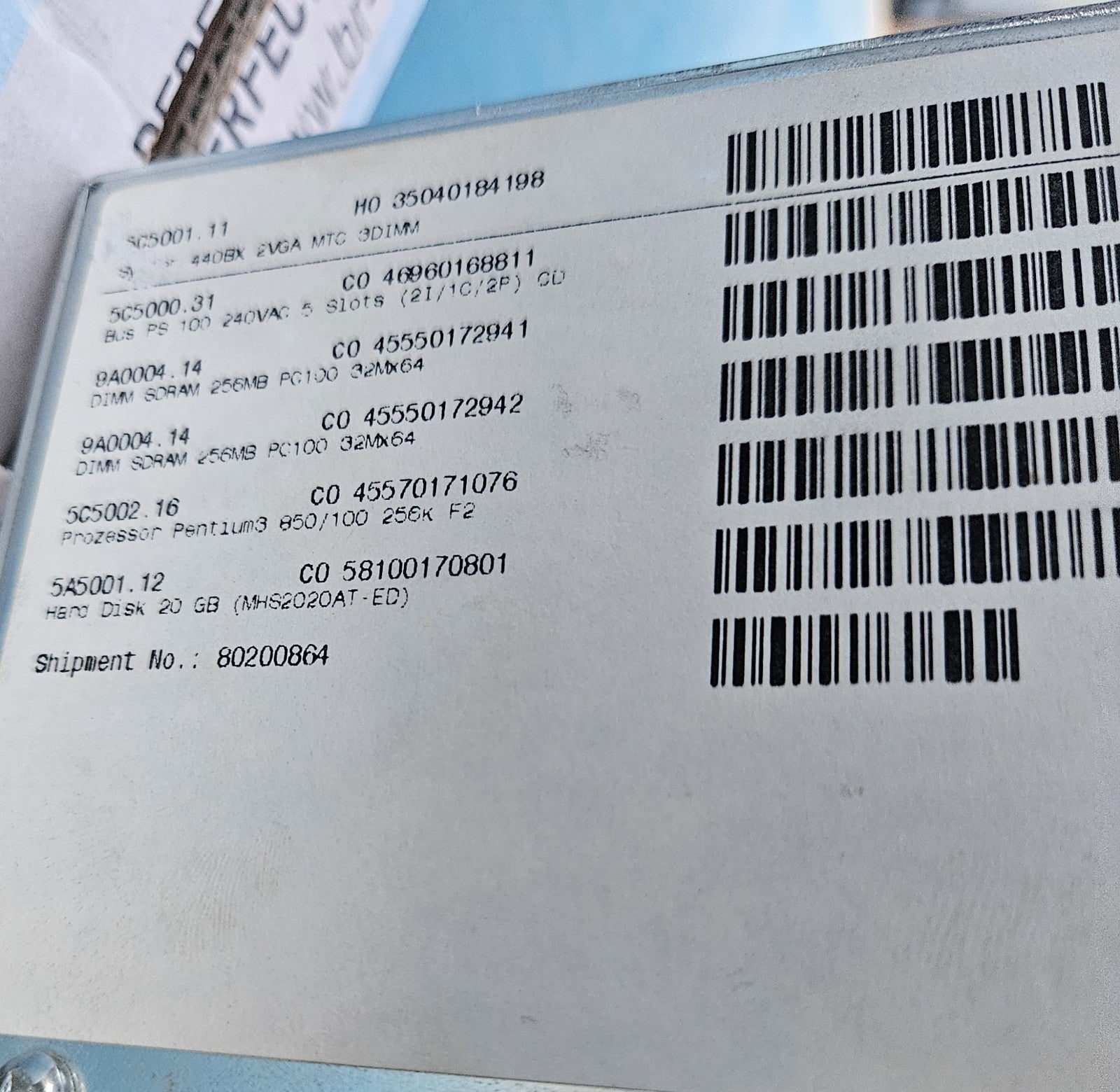 B&R AUTOMATION Provit 5200, 5D5212.02 15"TFT + PC IPC5000/5600/5000C/5600C 