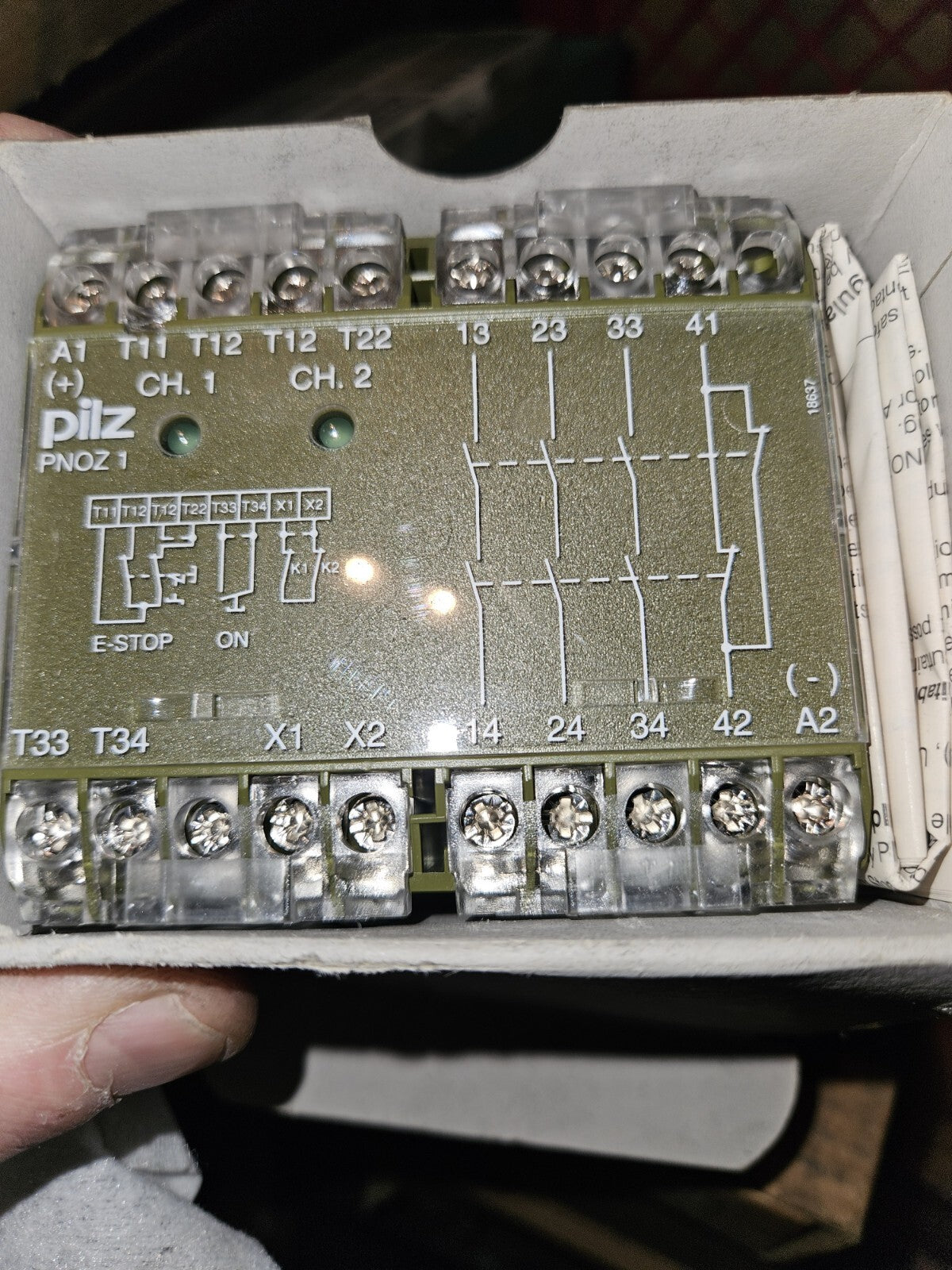 Pilz PNOZ 24 V DC 3S10 475695 Relais 24 VDC 3,5W unused OVP