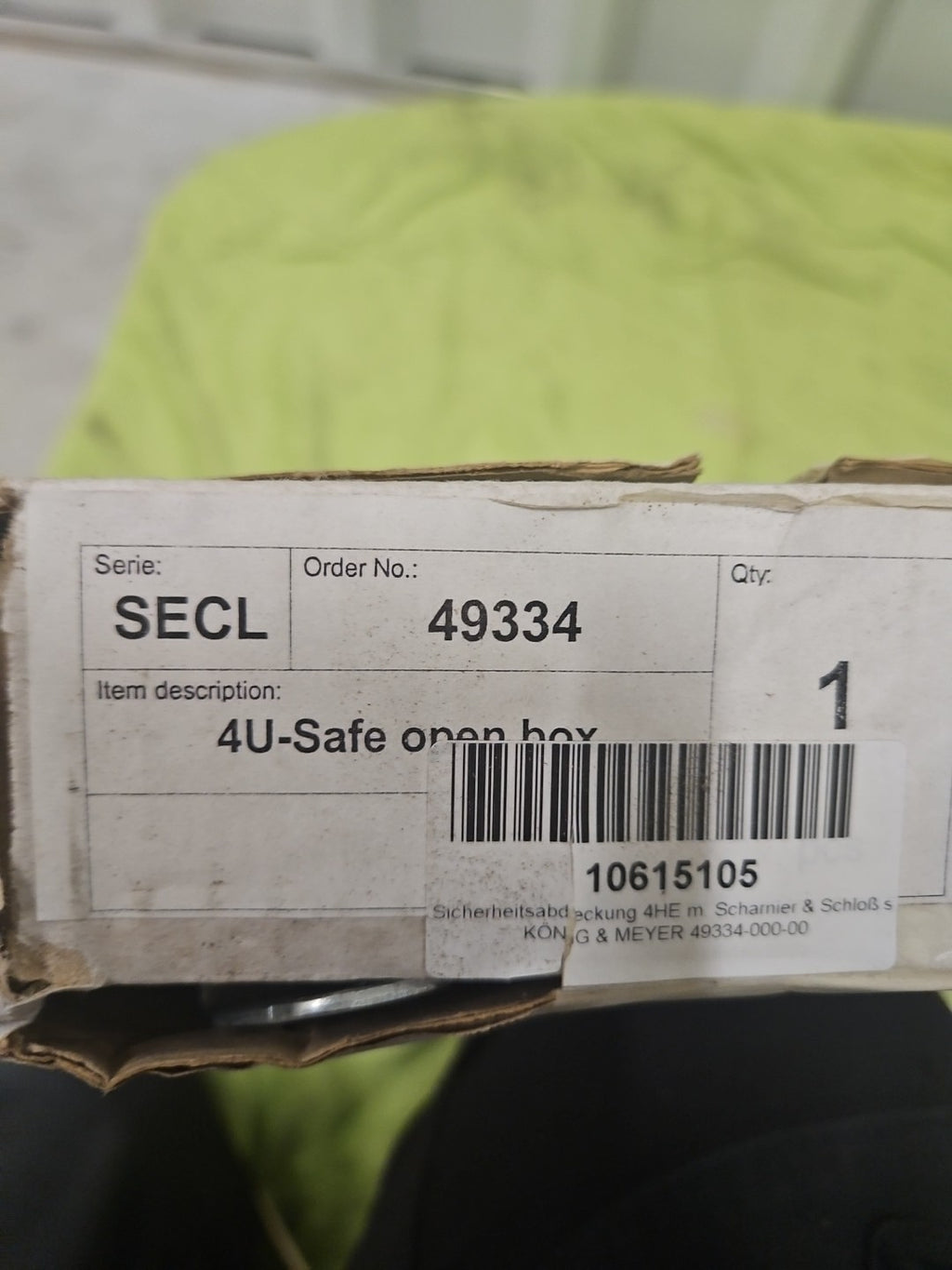 König & Meyer 4HE, 49334 Sicherheitsabdeckung SECL-4, NEU OVP NEW 49334-000-00