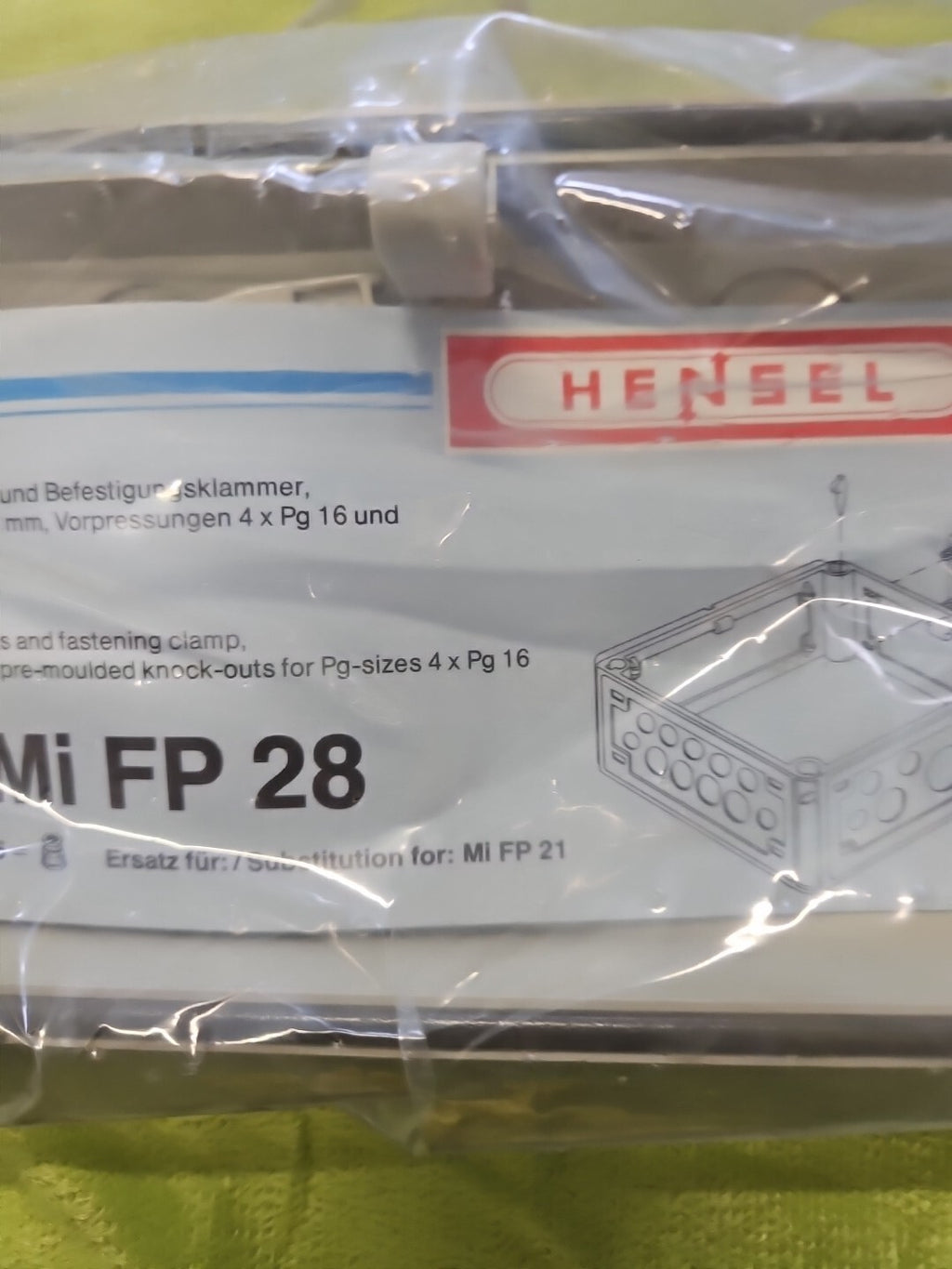 Hensel Mi FP 28, MI FP 21, 9806293 Flansch Neu/ovp, New Unused,MIFP28,MIFP20