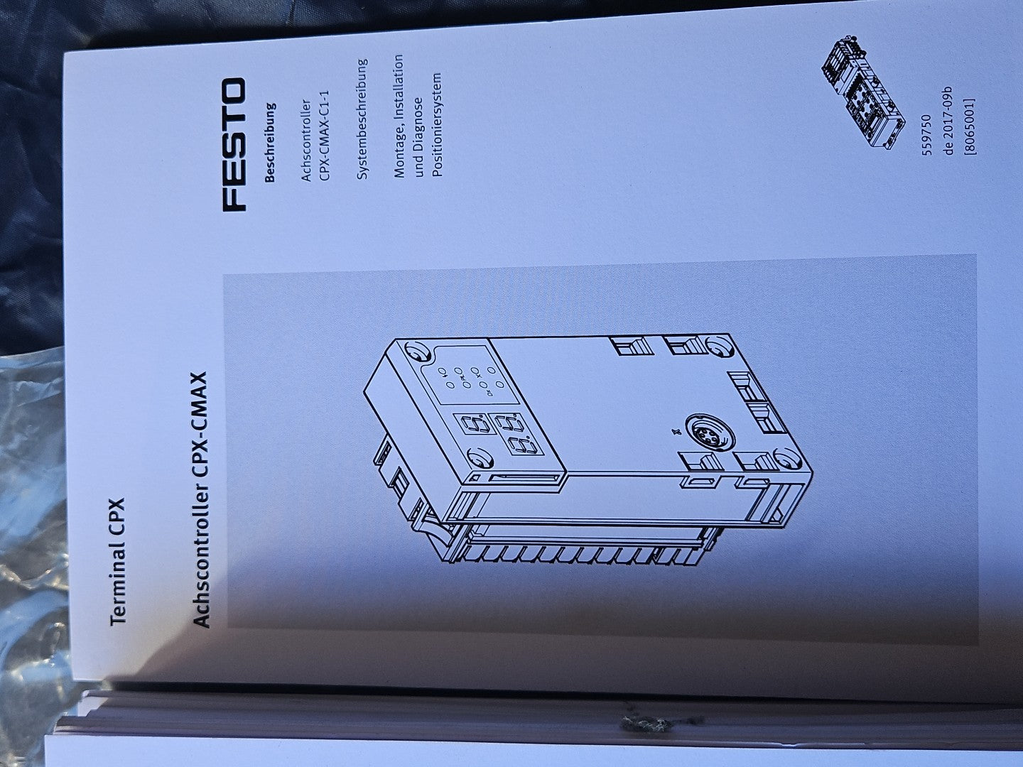 2 xFesto Terminal CPX-CMAX-C1-1 Achscontroller 548932+CPX-FB13 195740 Neu Unused