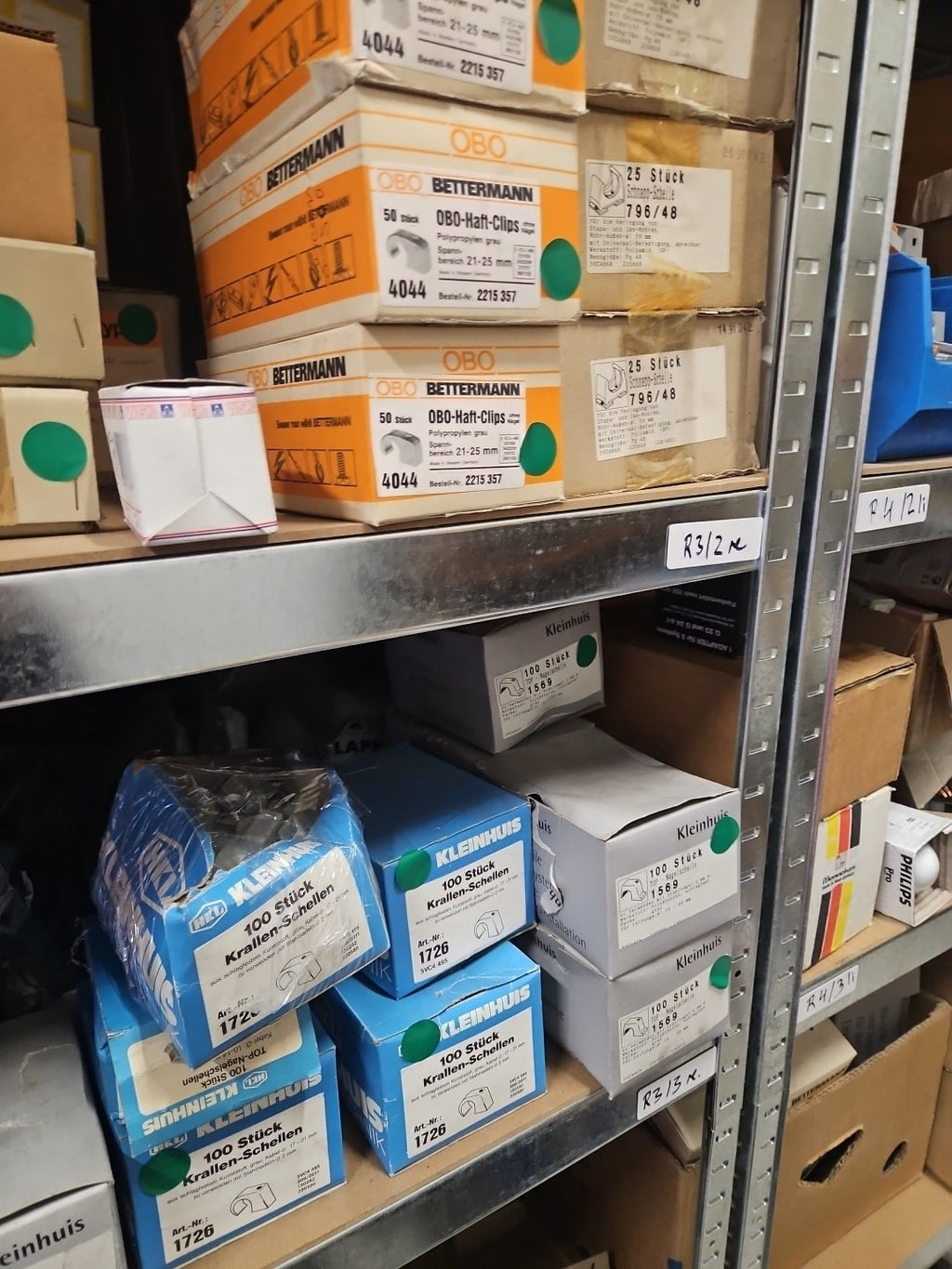 Mega KONVOLUT, Schnappschellen, Nagelschellen, OBO,KLEINHUIS, BETTERMANN neu/ovp