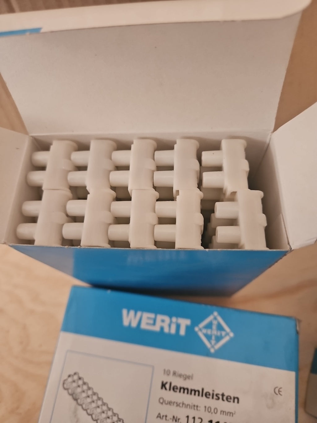 10 Riegel Werit 112-11421000-00 10mm² 450V Euro-Klemmleisten 12tlg unused/OVP