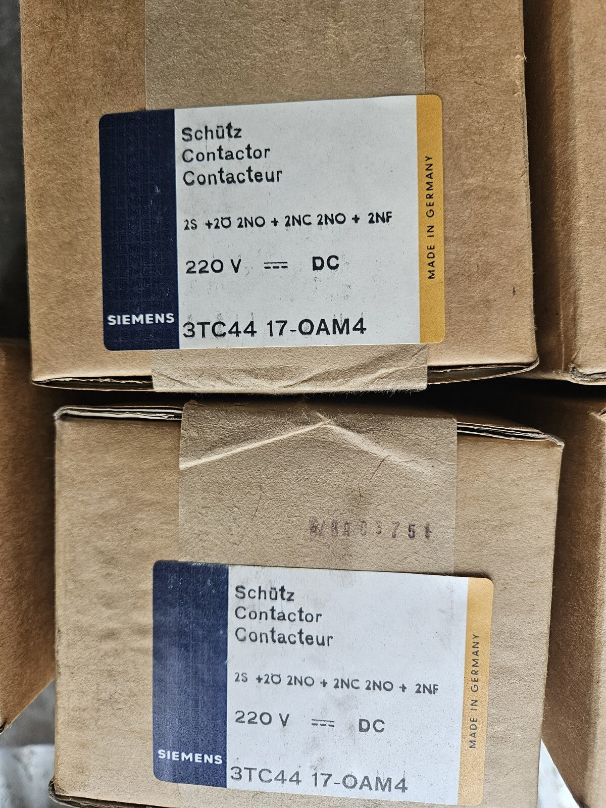 SIEMENS 3TC4417-0AM4 3TC44 17-0AM4 Schütz, Baugröße 2, 2-polig -sealed- New Neu