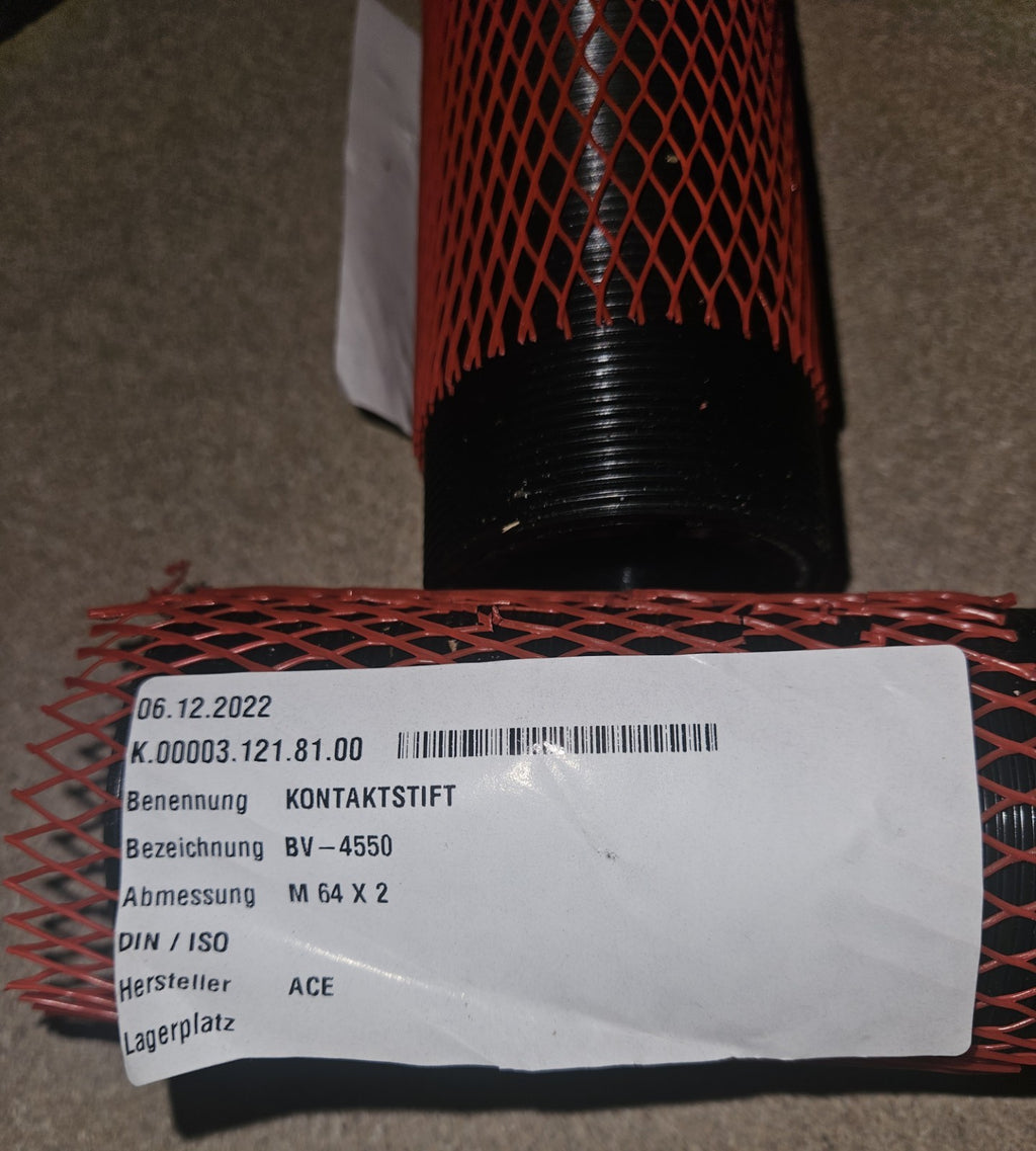ACE BV 4550,M64x2, Vorlagerung, Kontaktstift für Industriestoßdämpfer, Neu New