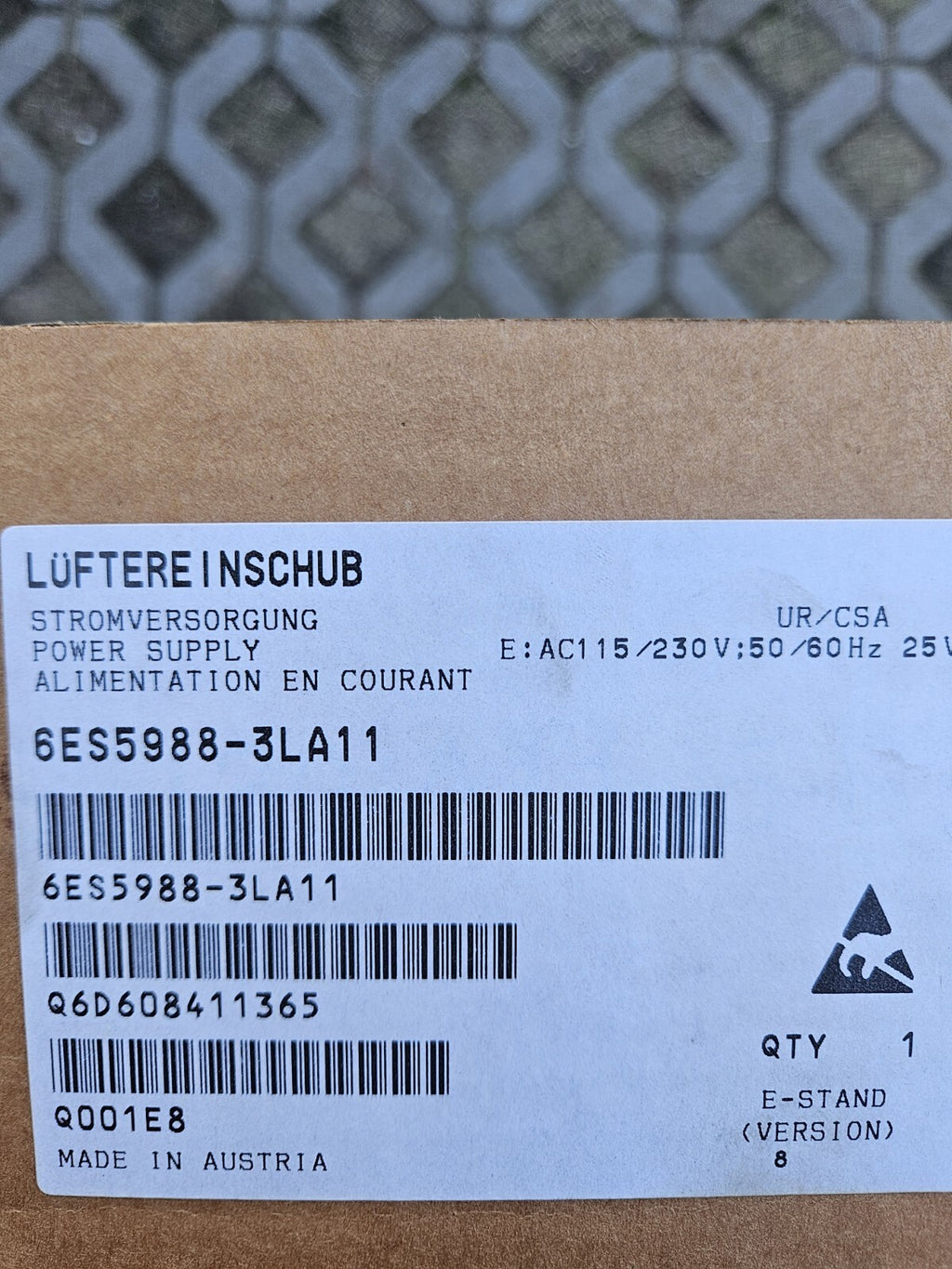 1PC New In Box   6ES5988-3LA11 6ES5 988-3LA11 Brand New Fan Unit Siemens SIMATIC