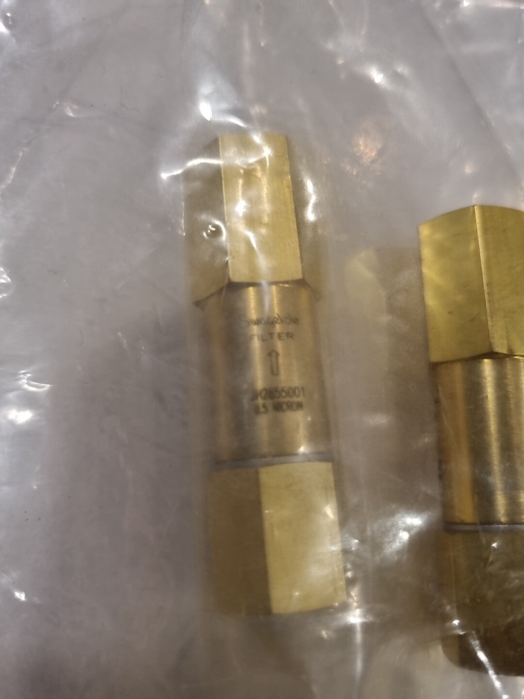 SwageLok™ JH2855001 Messing Inline Partikel Filter 0,5 Mikron, NEW/SEALED