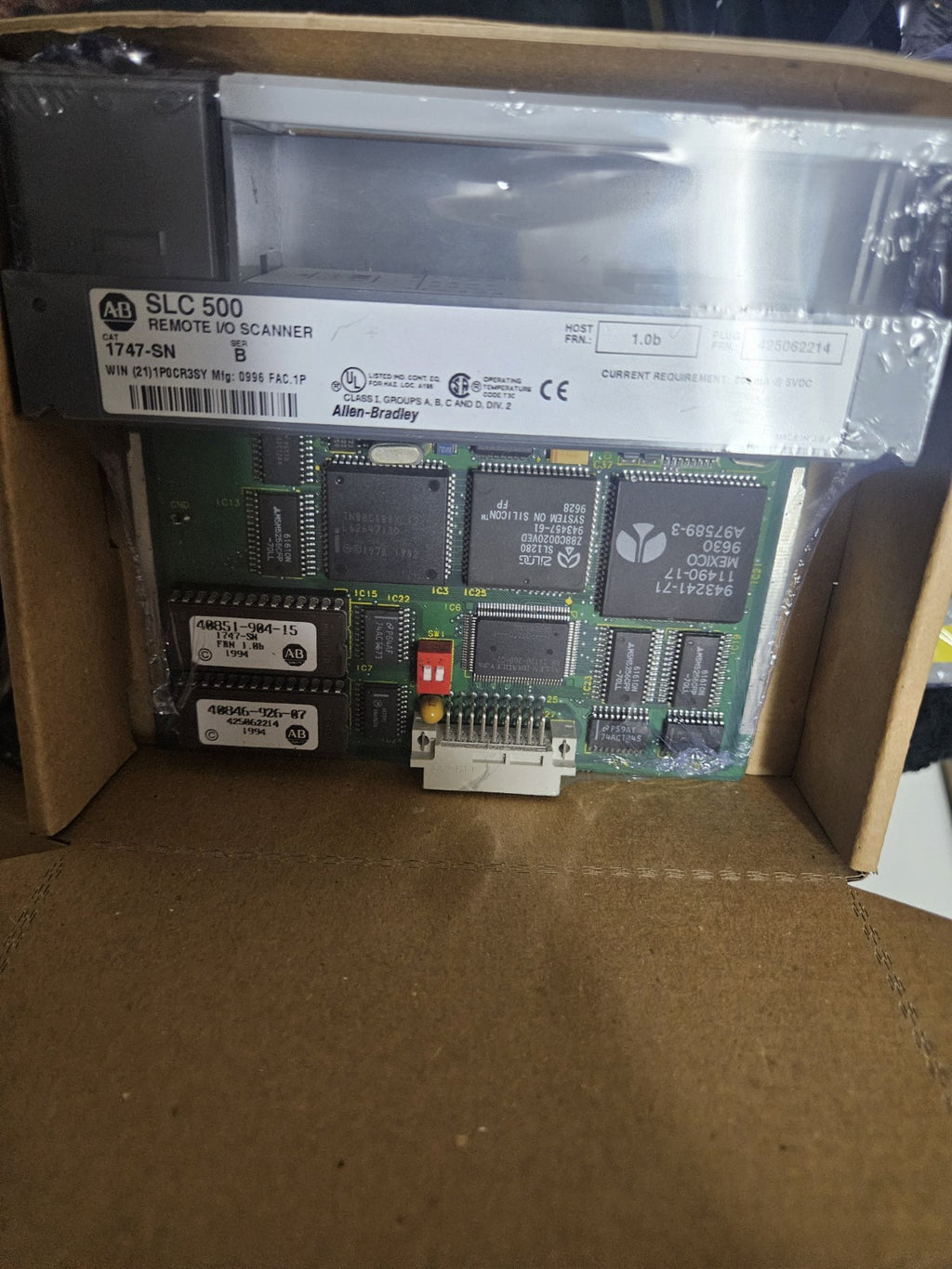Allen-Bradley Übergabemodul 1747-SN Scannermodul Remote SLC 500 Ser B FW 1.0b