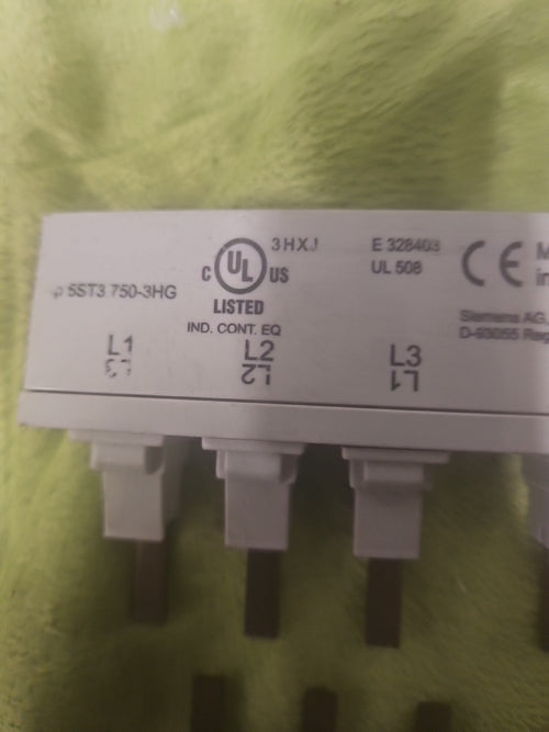2 x Konvolut Siemens Stiftsammelschiene 5ST3 750-3HG, 5ST37503HG, Neu New Nos