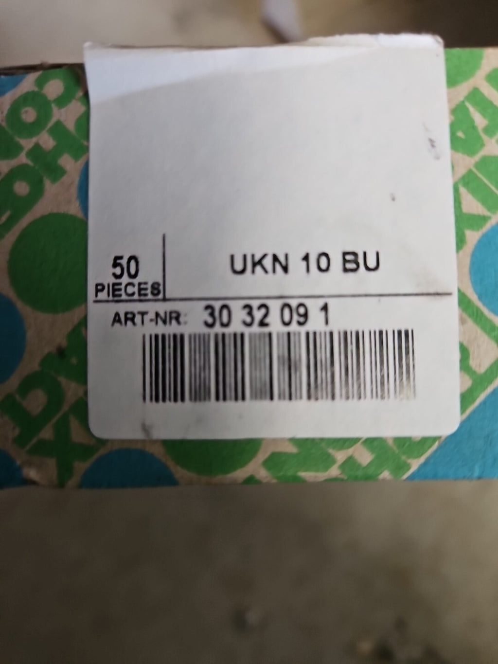 50 x Phoenix Contact UKN 10 BU, UKN10BU, Neu/Ovp, New In Box NOS UNUSED