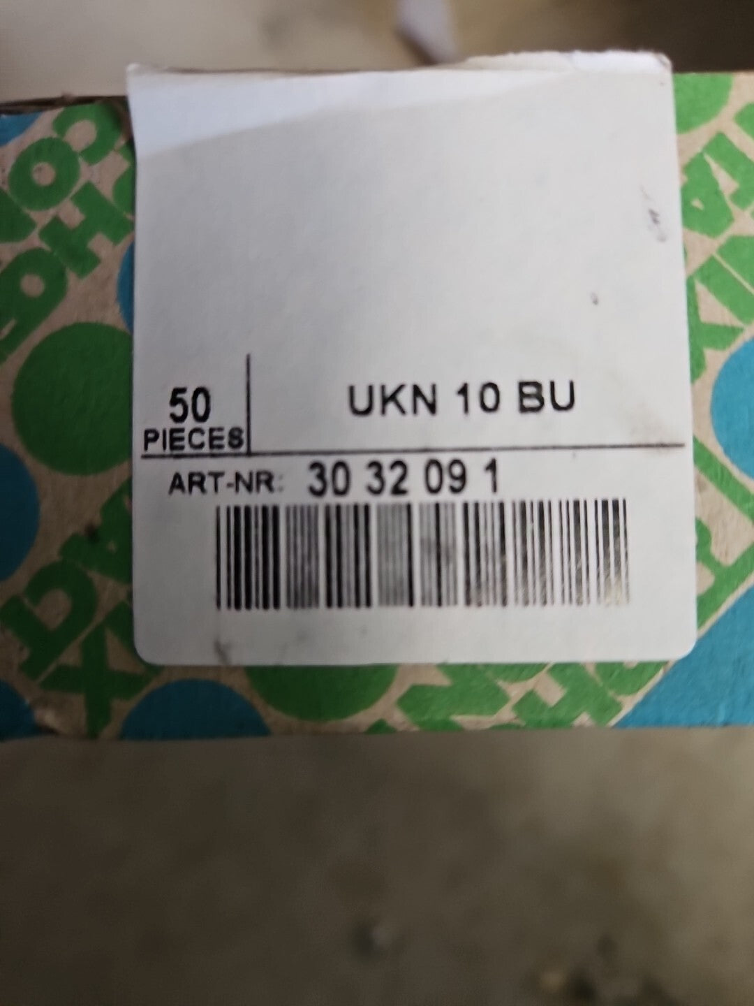 50 x Phoenix Contact UKN 10 BU, UKN10BU, Neu/Ovp, New In Box NOS UNUSED