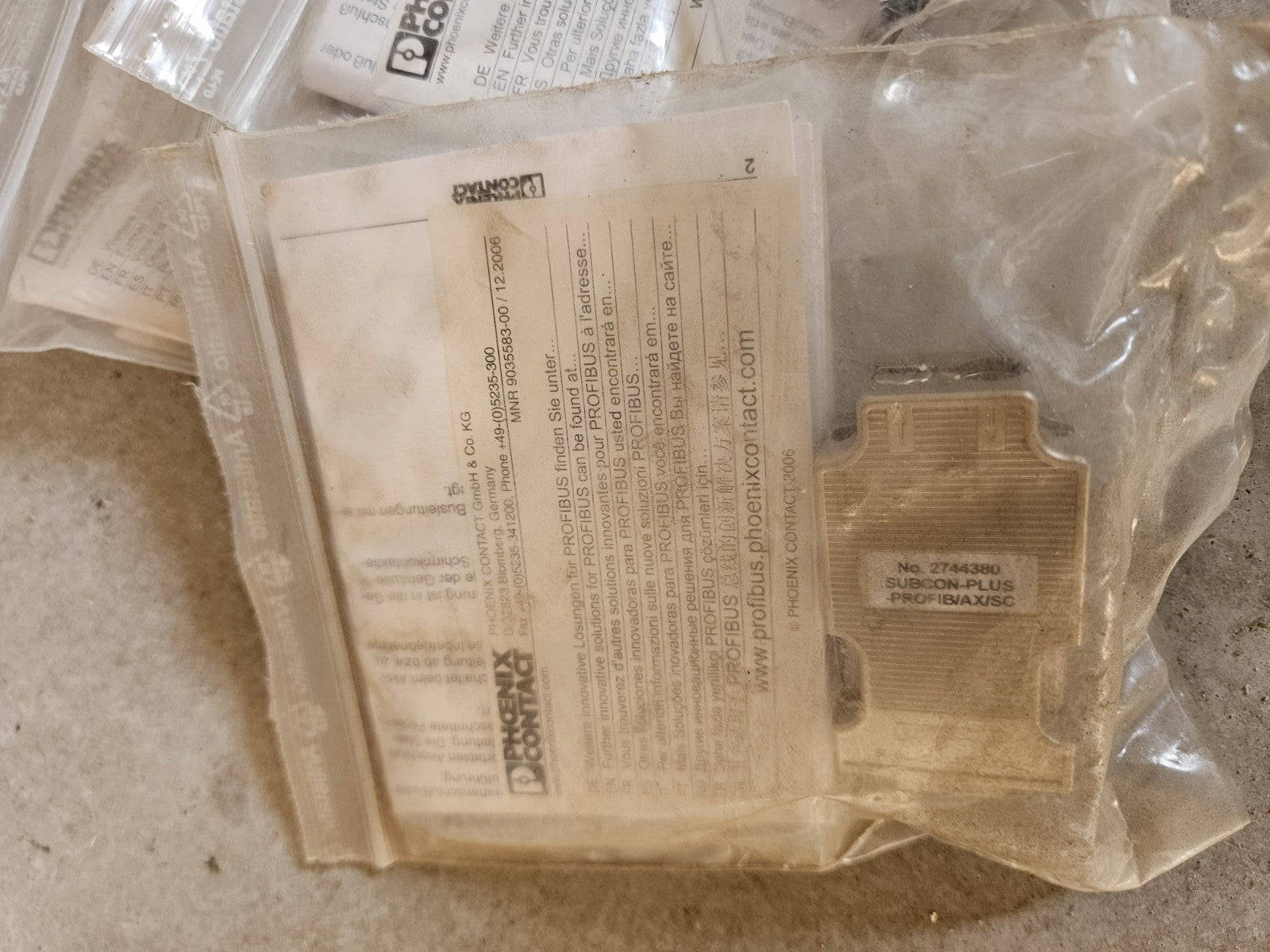 Phoenix Contact SUBCON-PLUS-PROFIB/AX/SC 2744380 Neu/OVP, NOS unused Sealed