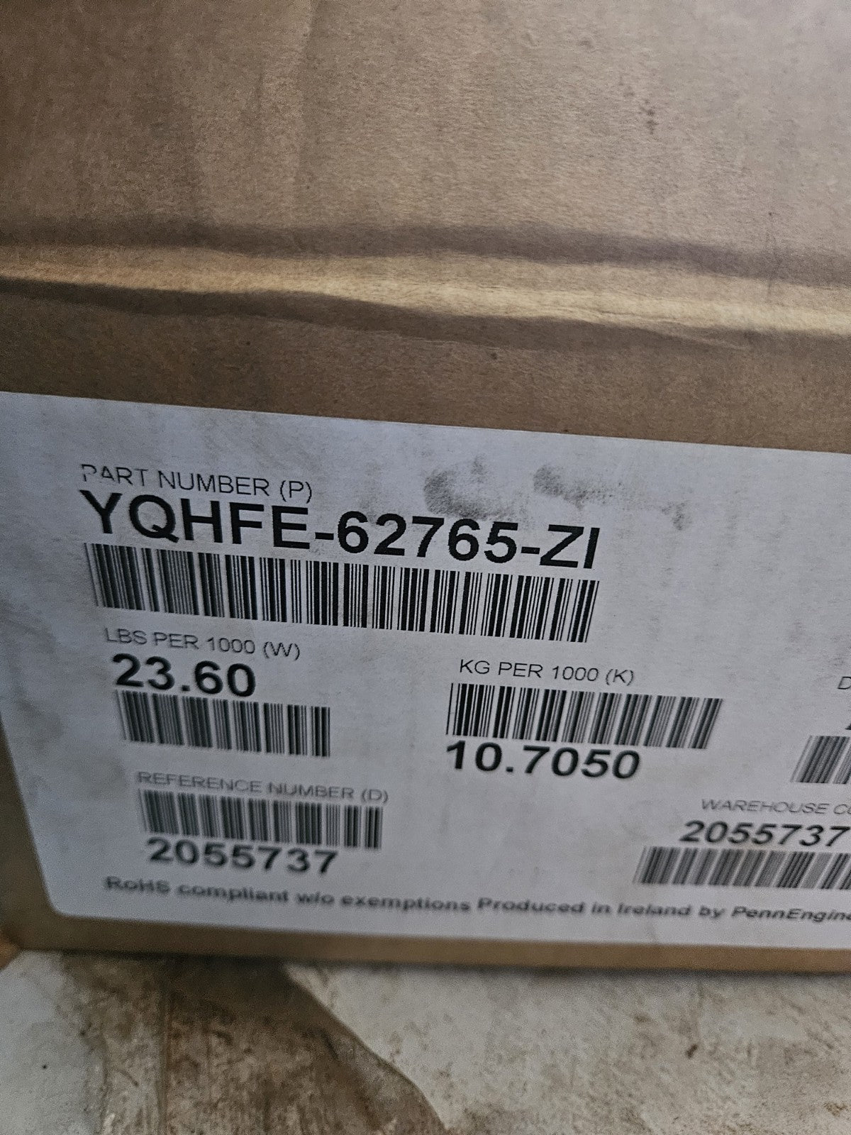 25 Penn Engineering YQHFE-62765 Self Clinching Studs Clinch Threaded Metric  New