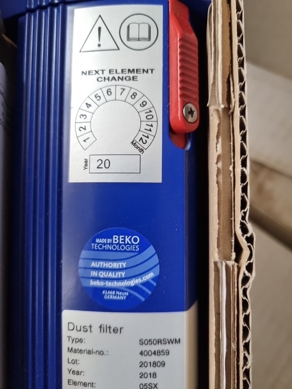 Beko Clearpoint  S050RSWM Druckluft Staub Filter -Dust filter 4004859 neu,new