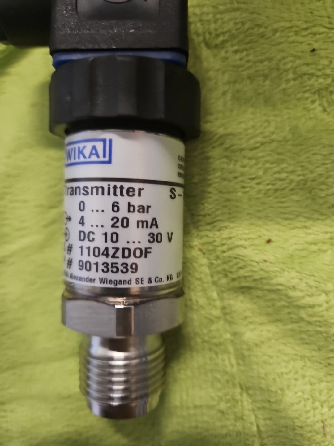 WIKA Transmitter Druckmessumformer S-10 -0...6bar, Neu/ovp, New In Box, Unused