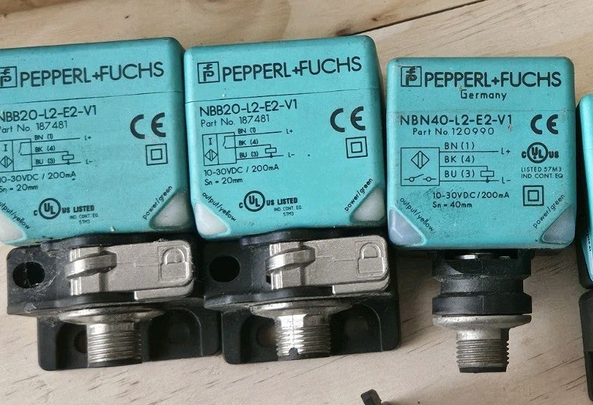 3 x  PEPPERL+FUCHS  NBB20-L2-E2-V1, New Neu No Box Unused, 187481