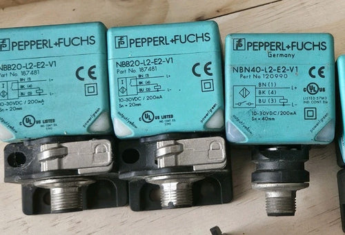 3 x  PEPPERL+FUCHS  NBB20-L2-E2-V1, New Neu No Box Unused, 187481