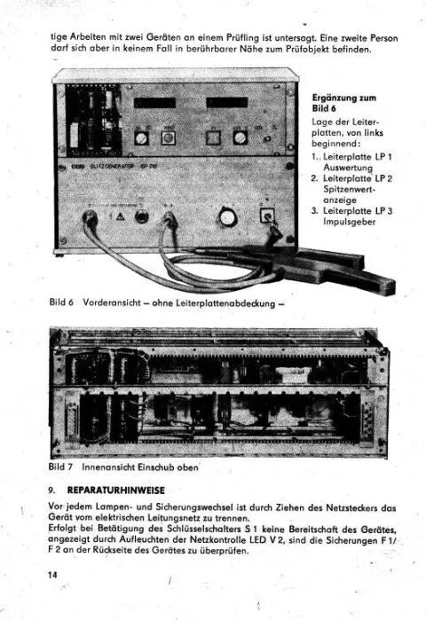 RFT Hochspannungsprüfgerät SIP 010 Blitzgenerator 10kV, VEB, DDR mit Prüfspitzen