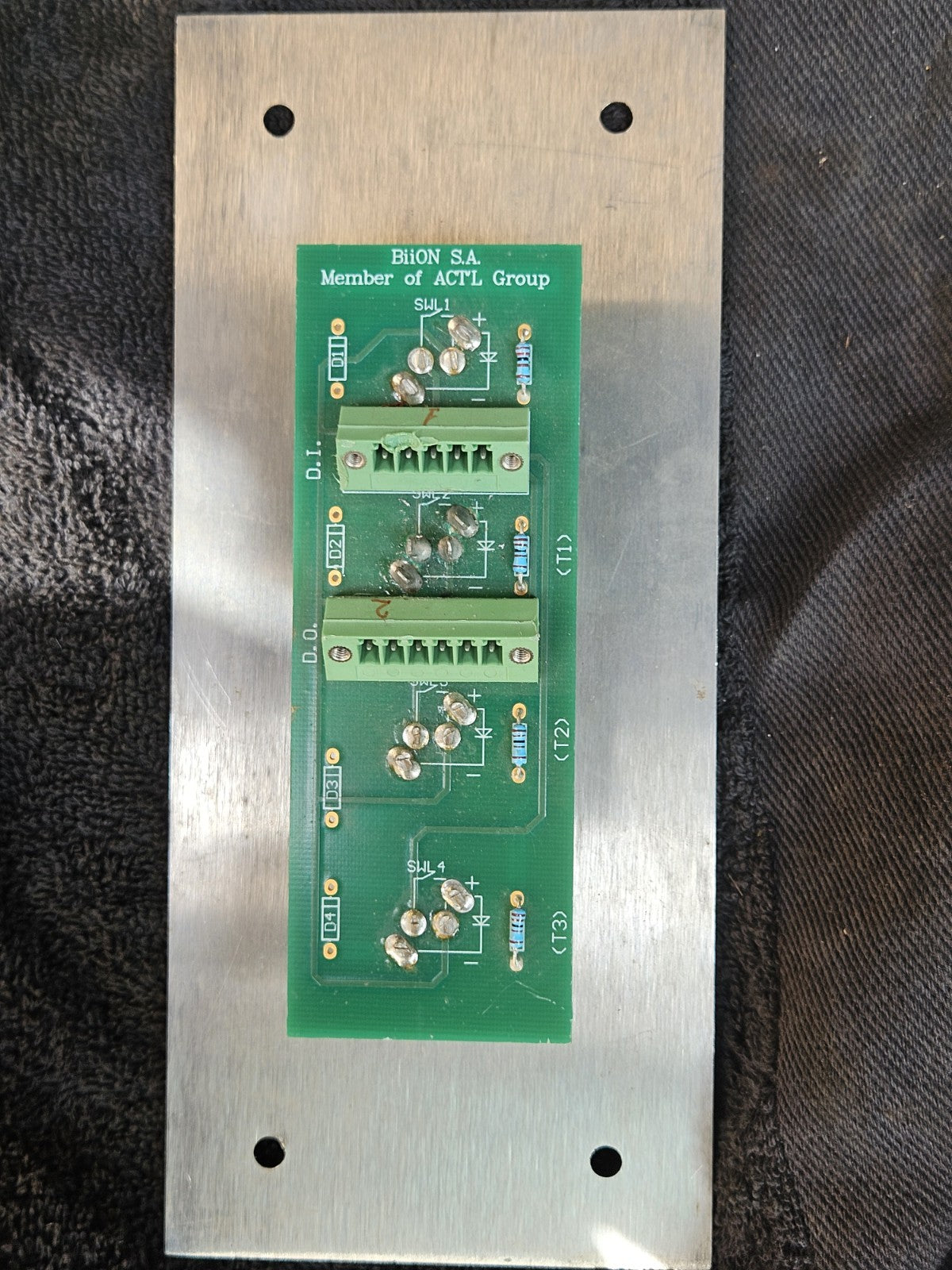 Baxter BiiON Stainless Steel Control Panel – 4 Piezo Push Buttons 40/60/80°C